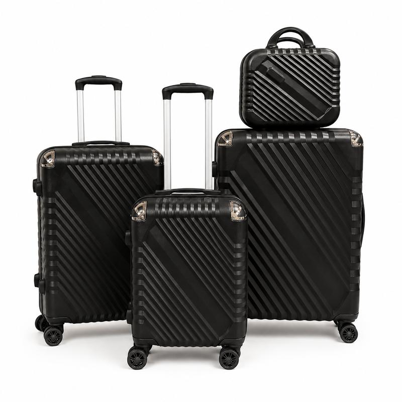 4 Piece Hard Shell Suitcase Set with TSA Lock