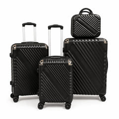 4 Piece Hard Shell Suitcase Set with TSA Lock